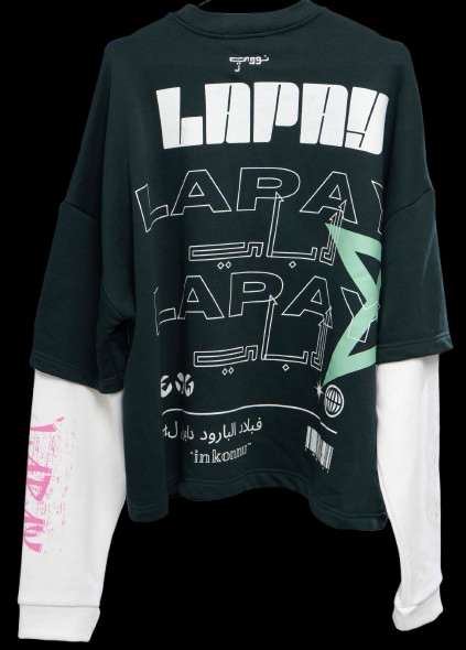 DOUBLE LAYERED T-SHIRT *LAPAY*