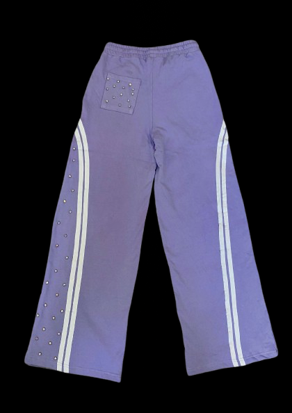 NWR X RHINESTONES purple sweatpants