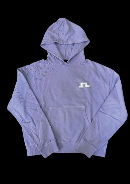 NWR X RHINESTONES purple hoodie