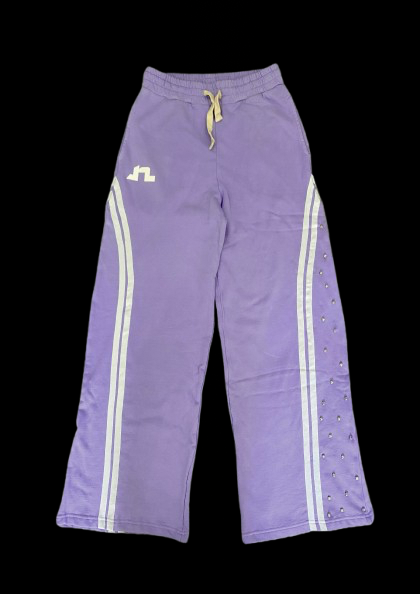 NWR X RHINESTONES purple sweatpants